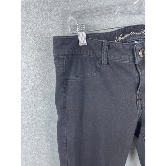 American Eagle Jegging Women's‎ 6 Black Mid Rise Jeans - Picture 4 of 11